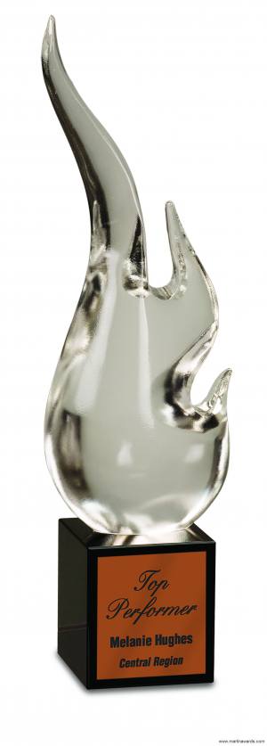 Crystal Flame Glass Award