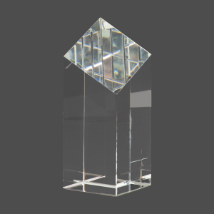 6" Crystal Diamond Top Pillar