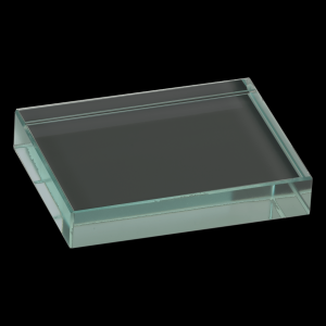 Jade Glass Rectangle Paperweight