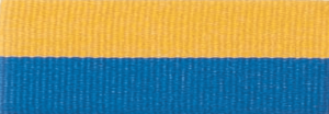 7/8" Blue/Gold Neck Ribbon with Snap Clip