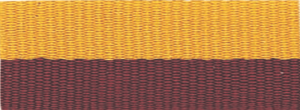 7/8" Maroon/Gold Neck Ribbon with Snap Clip
