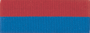 1 1/2" Red/Blue Neck Ribbon with Snap Clip