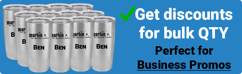 Wholesale pricing for Tumblers business orders