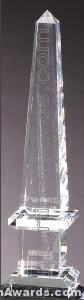 2 3/4" x 12" Genuine Prism Optical Crystal Glass Awards