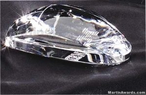 Crystal Glass Awards - 2 1/4" x 4 1/2" Genuine Prism Optical Crystal Mouse (not an actual computer m