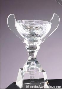 6 1/4" x 9" Genuine Glass Awards Cup With Base