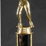 Black Single Column Male Baseball/Softball Trophy 1