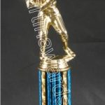 Blue Single Column Male Baseball/Softball Trophy 1
