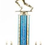 Blue Single Column Football With 2 Eagle Trophy 1
