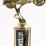 Black Single Column Road Motorcycle Trophy 1