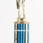 Blue Single Column Male Archer Trophy 1