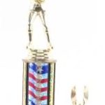 Red/White/Blue Single Column Female Softball With 1 Eagle Trophy 1