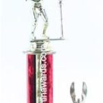 Red Single Column Female T-Ball With 1 Eagle Trophy 1