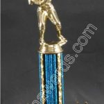 Blue Single Column Male Baseball/Softball With 2 Eagles Trophy 1
