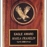 Plaque – Walnut Stained Plaques with Cast Eagle Medallion 1