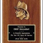 Plaque – Fireman Award Plaques with Cast Fireman 1