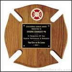 Fireman Award Plaque – Cross Design 1