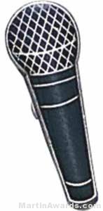 3/4" Microphone Lapel Pin