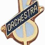 3/4″ Enameled Orchestra Pin 1