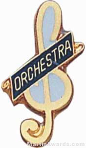 3/4" Enameled Orchestra Pin