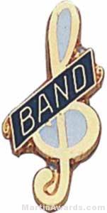 3/4" Enameled Band Music Pin