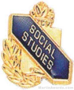 3/8" Social Studies Academic Award Pins