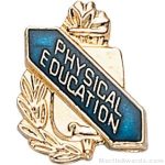 3/8″ Physical Education School Award Pins 1