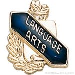 3/8″ Language Art School Award Pins 1