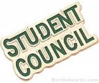 7/8" Etched Soft Enamel Student Council Chenille Letter Pin