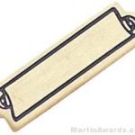 15/16″ Etched Soft Enamel Small Service Bar Chenille Letter Pin 1