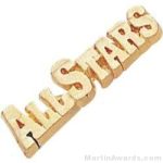 1 1/8″ All Stars Chenille Letter Insert Pins 1