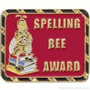 Spelling Bee Award Lapel Pin