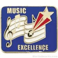 Music Excellence Award Lapel Pin