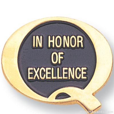 In Honor Of Excellence Lapel Pin