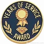 3/4″ Years Of Service Enameled Lapel Pins with Quality Clutch 1