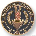 3/4″ Outstanding Volunteer Lapel Pin 1