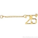 1/2″ Number 25 Year Guard with Chain 1