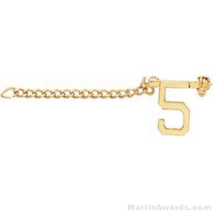 1/2" Number 5 Year Guard with Chain
