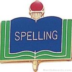 3/4″ Spelling School Award Pins 1