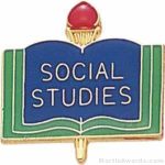 3/4″ Social Studies School Award Pins 1