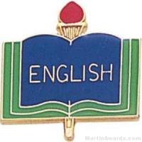 3/4" English School Award Pins
