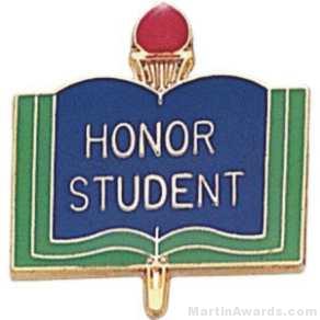 3/4" Honor Student School Award Pins